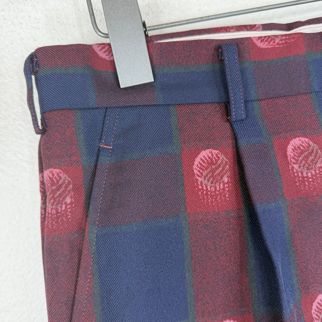 CDG Plaid Red/Blue Pants