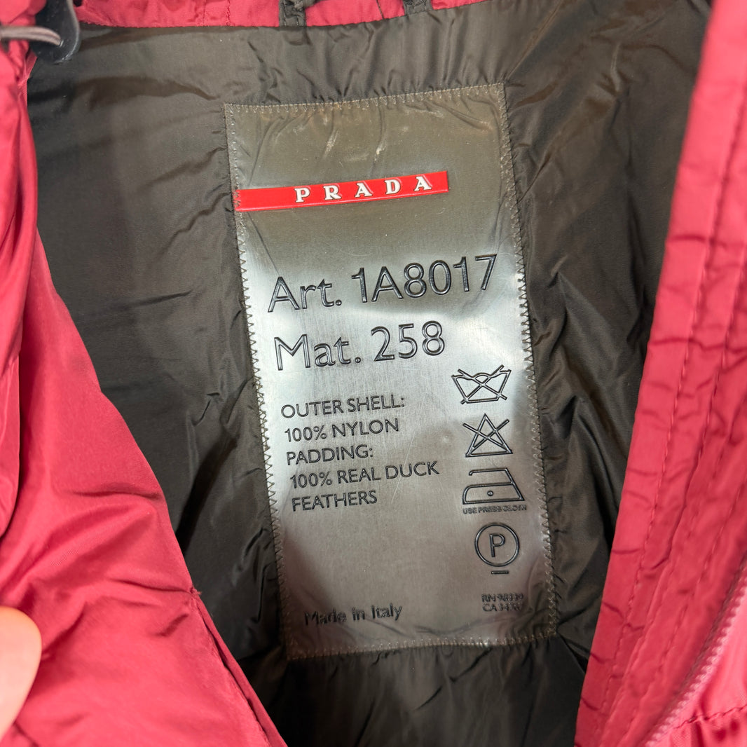 Prada Red Puffer Jacket