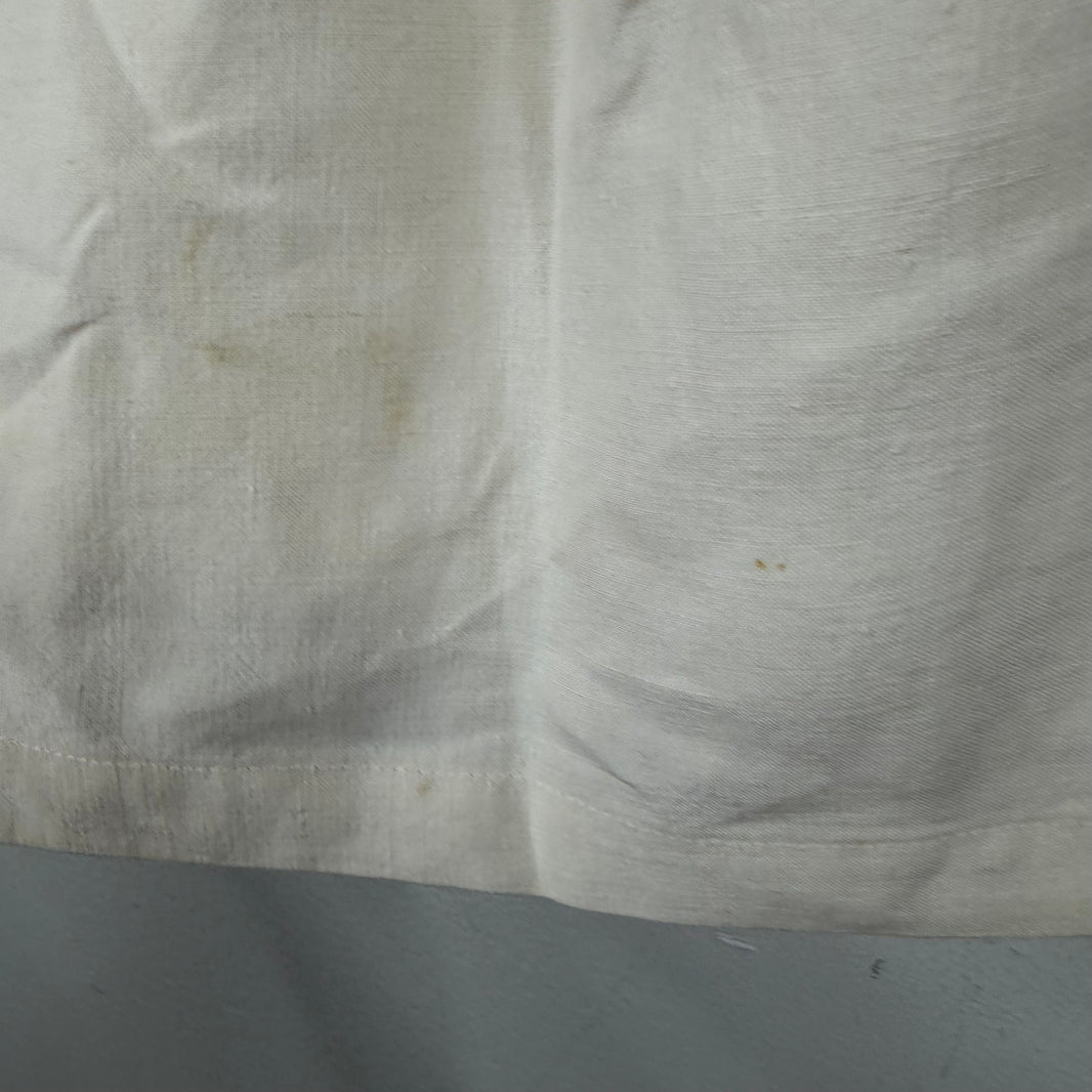 Bode Linen Collar Embroidered S/S Shirt