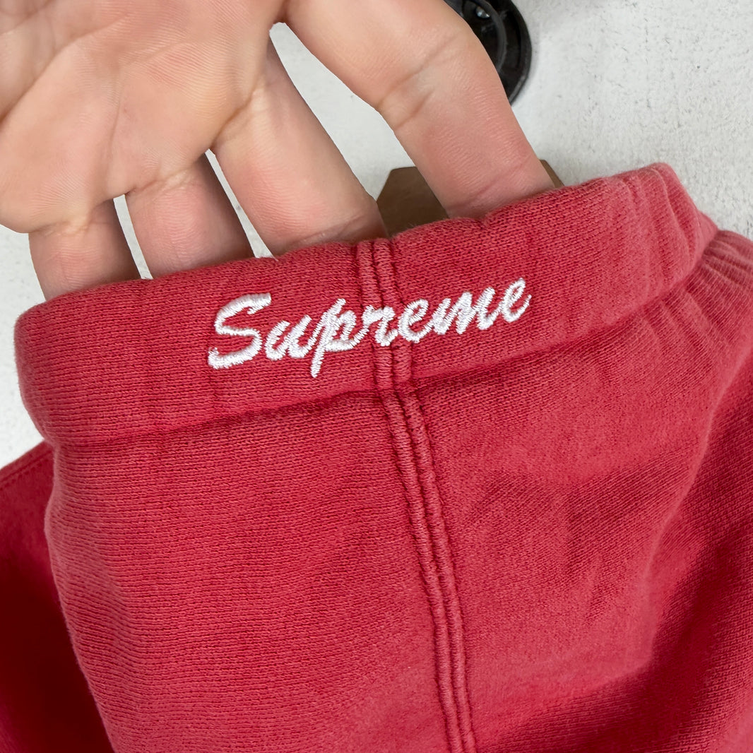 Supreme Dickies Quilted Lined Red Zip Hoodie