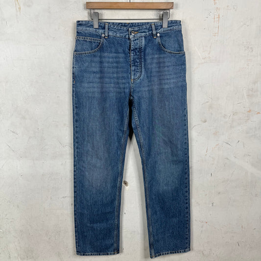 Bottega Veneta Lightwash Intrecciato Jeans