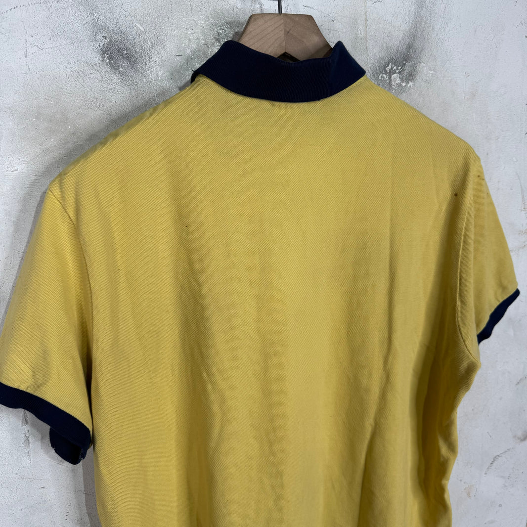 Ralph Lauren Pale Yellow/Navy Big Pony Polo