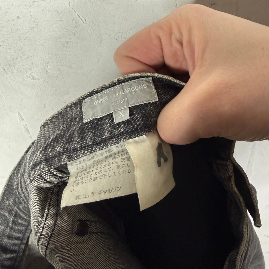 CDG Homme Washed Black Jeans