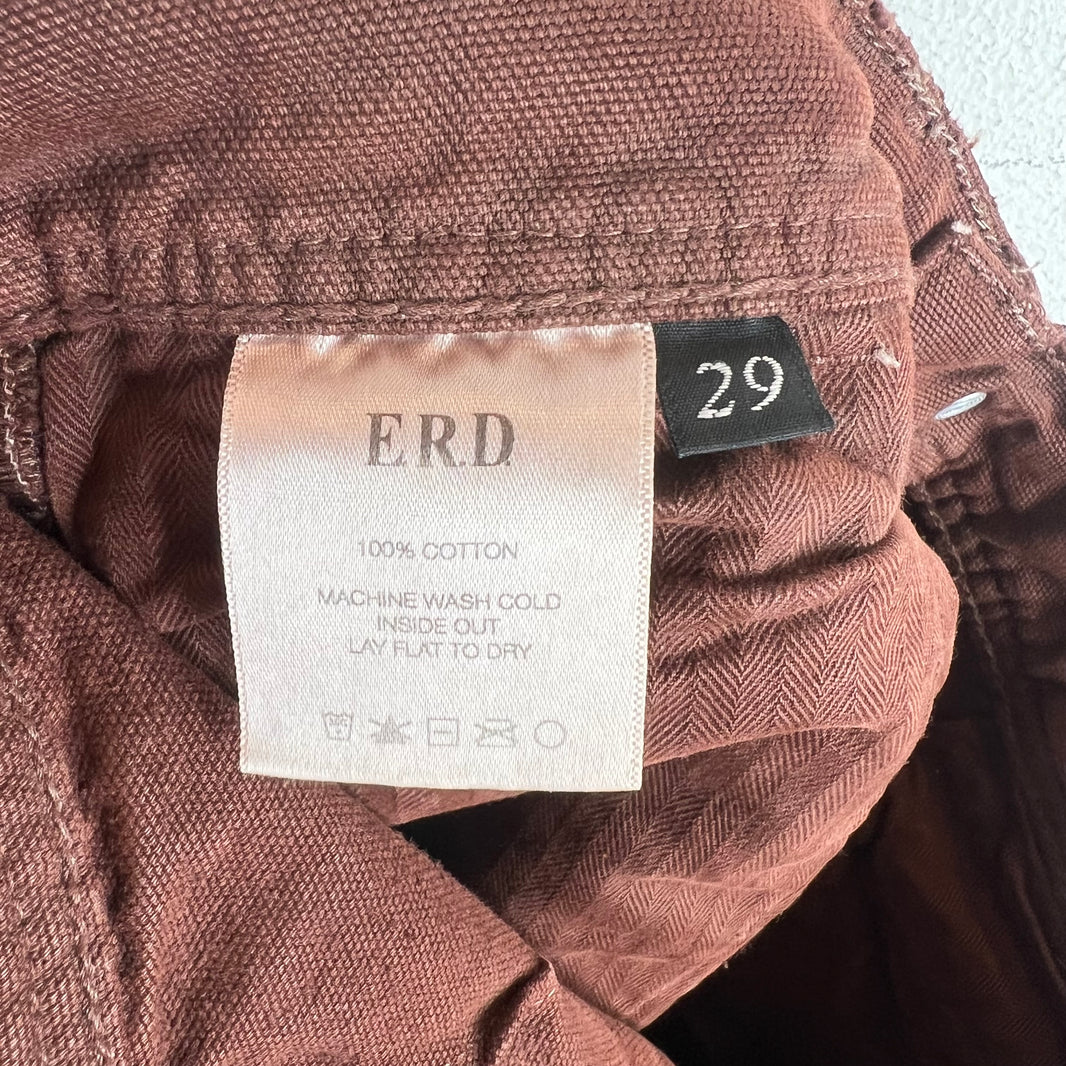 ERD Red Distressed Carpenter Pants