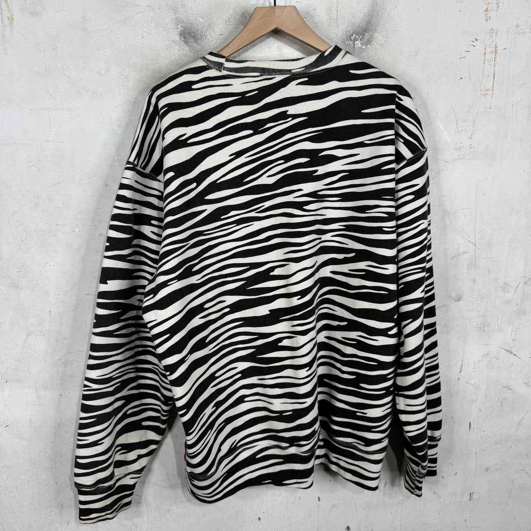 Supreme Zebra Box Logo Crewneck