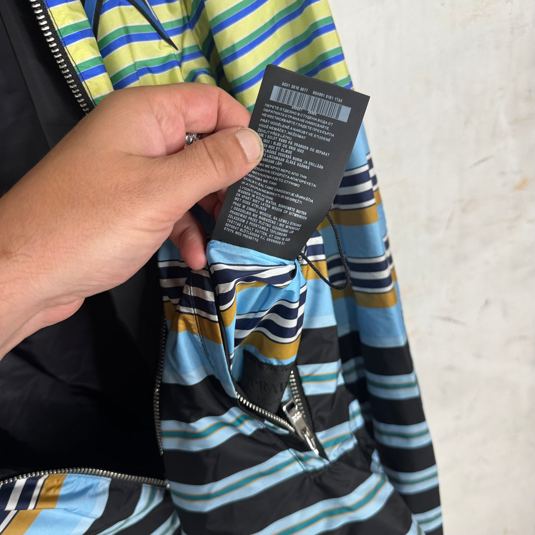 Prada Reversible Striped Nylon Jacket