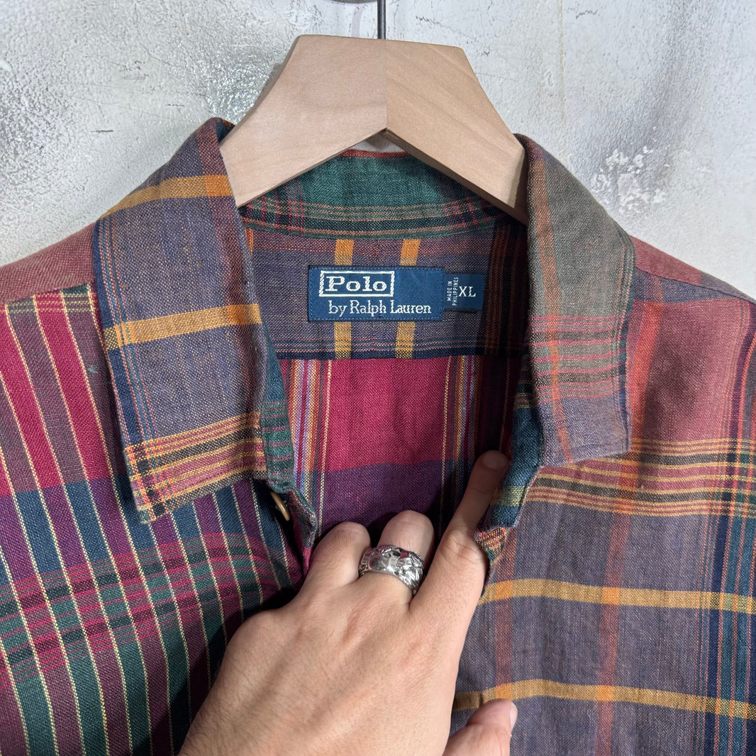 Ralph Lauren Plaid Linen Shirt