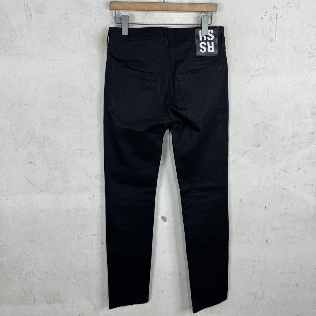 Raf Simons Christiane F Waxed Jeans
