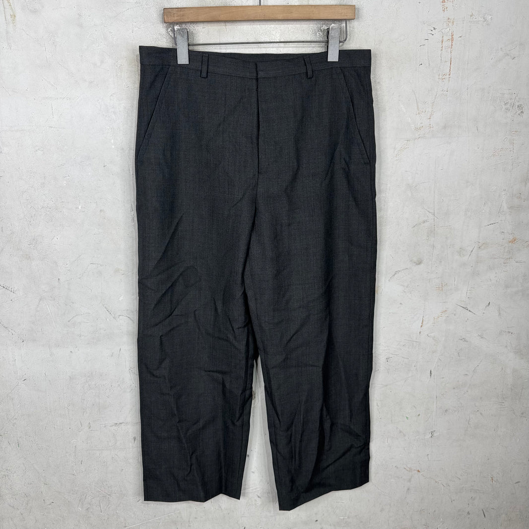 Acne Studios Wool Grey Wide Trousers