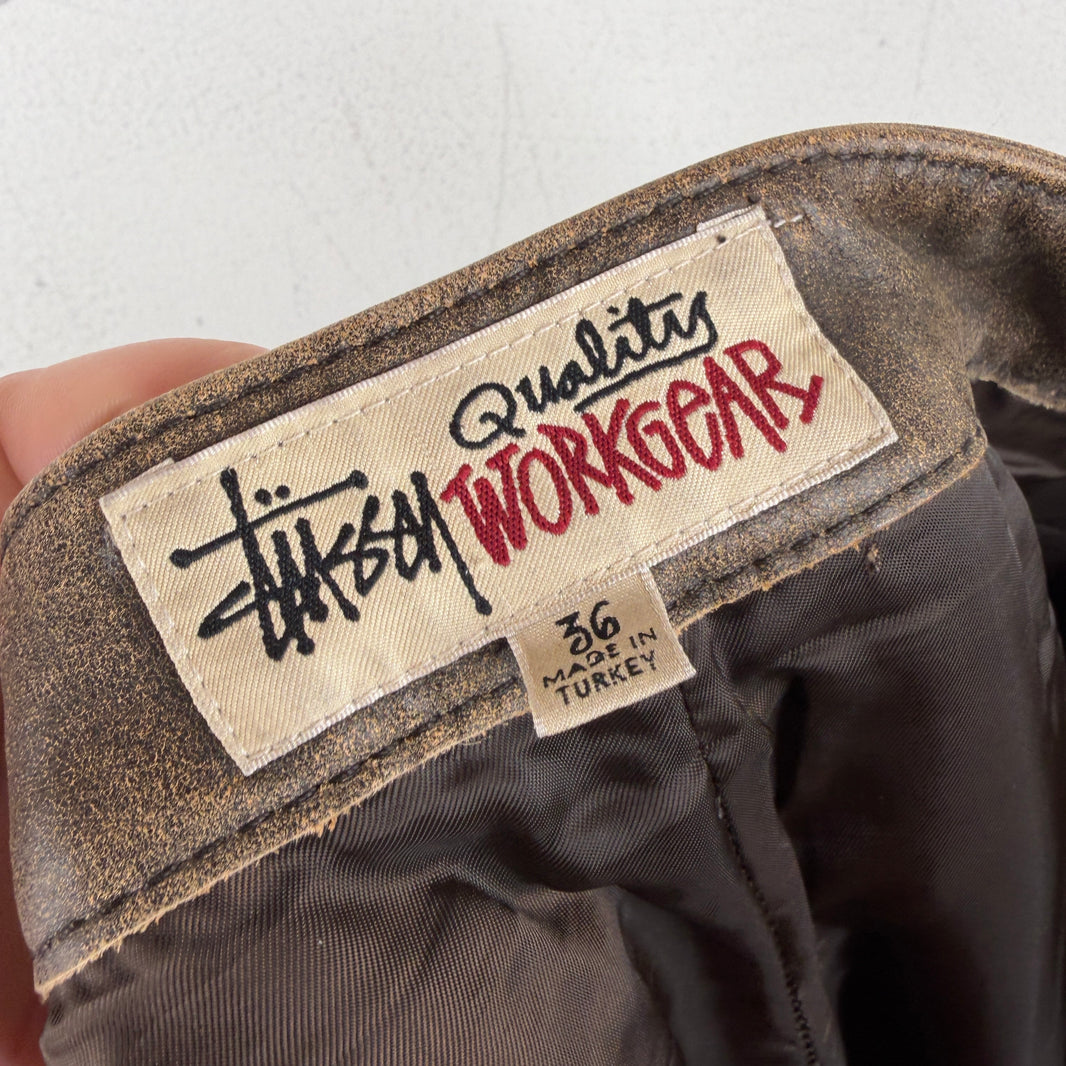 Stussy Leather Carpenter Pants
