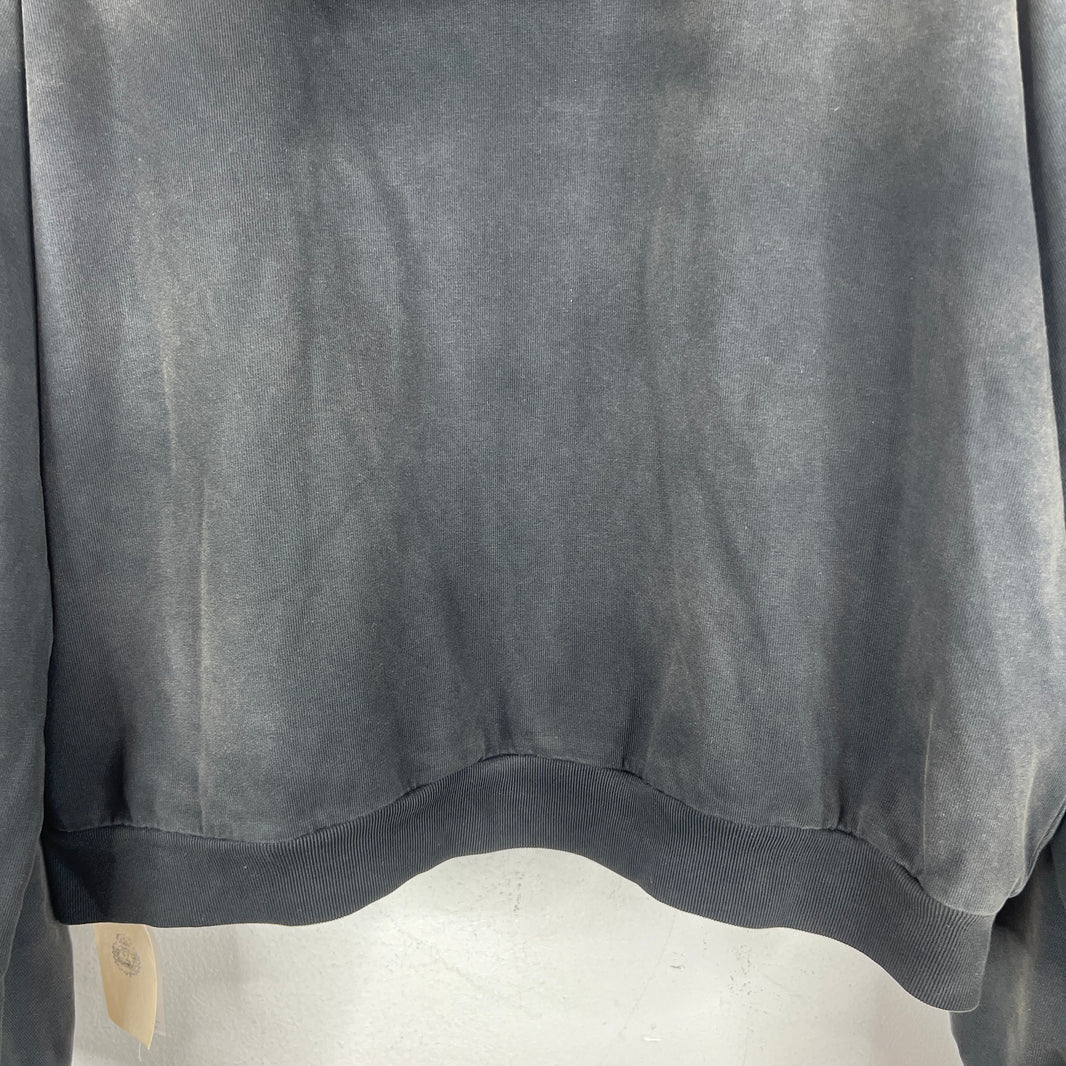 424 Black Double Crest Embellished Hoodie