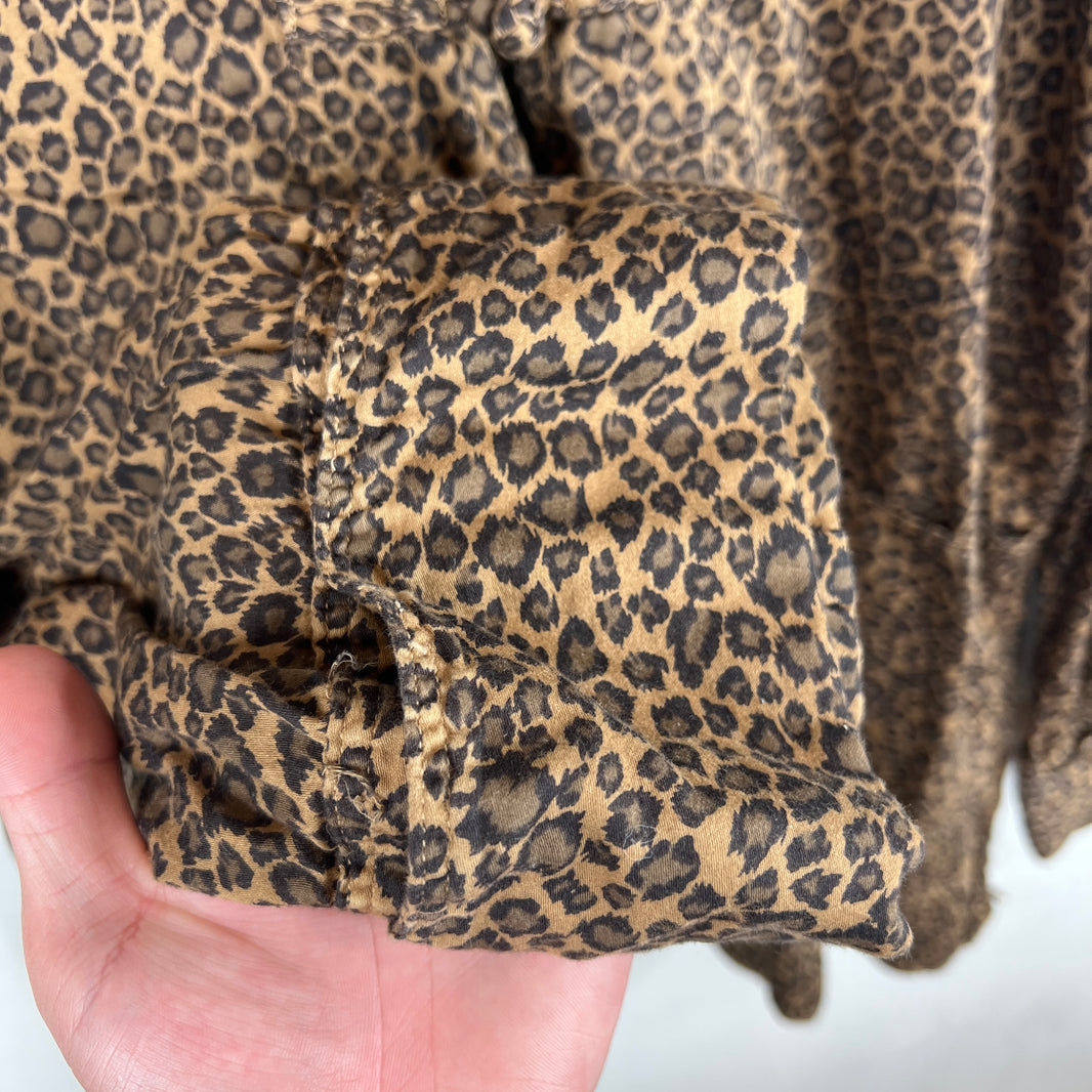 Kapital Leopard Print Kimono Shirt
