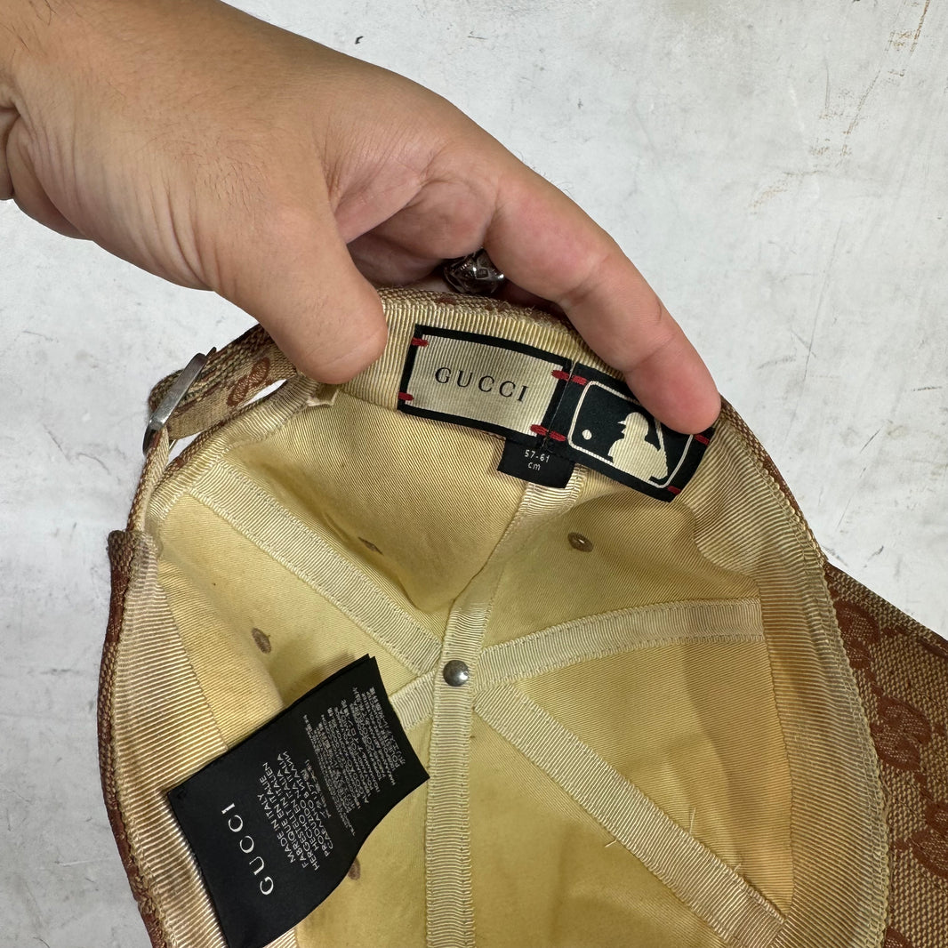Gucci Yankees Canvas Monogram Hat