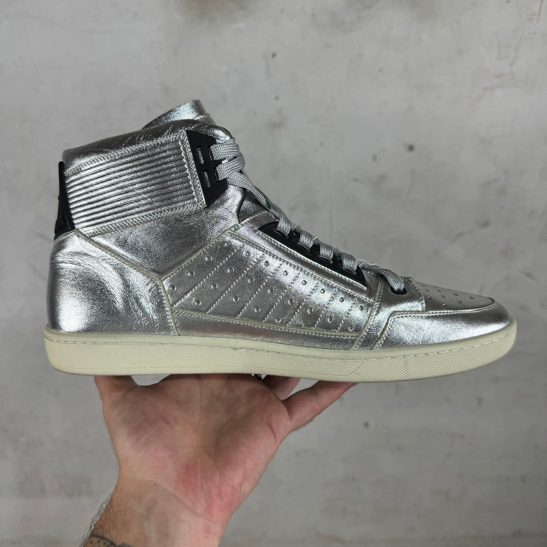 Saint Laurent Silver SL/24H High Sneakers