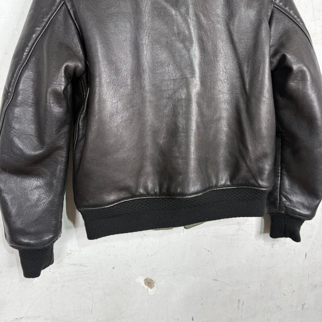 Maison Mihara Yasuhiro Reversible Leather/Nylon Bomber