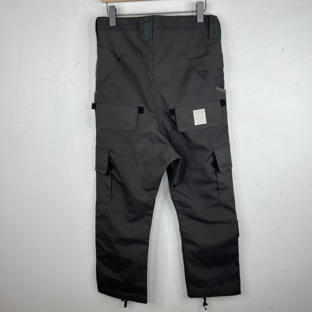CDG Green Nylon Cargo Pants