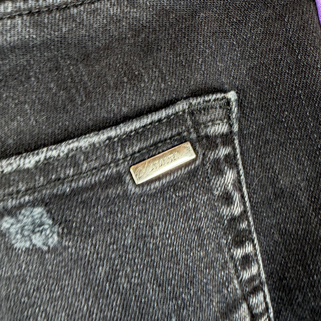 Amiri Purple/Yellow Striped Jeans
