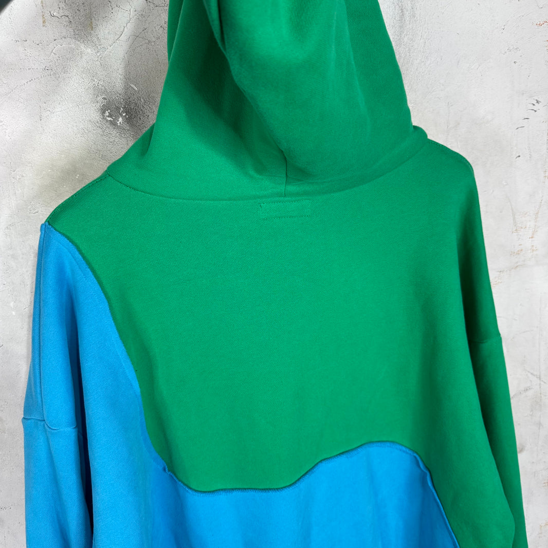 ERL Blue Green Swirl Hoodie