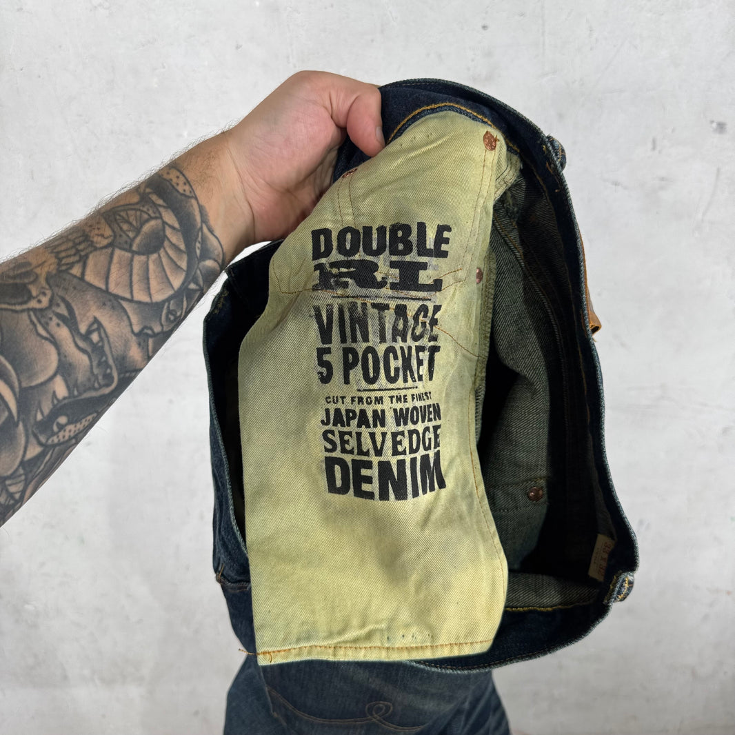 RRL Looser Fit Medium Wash Jeans