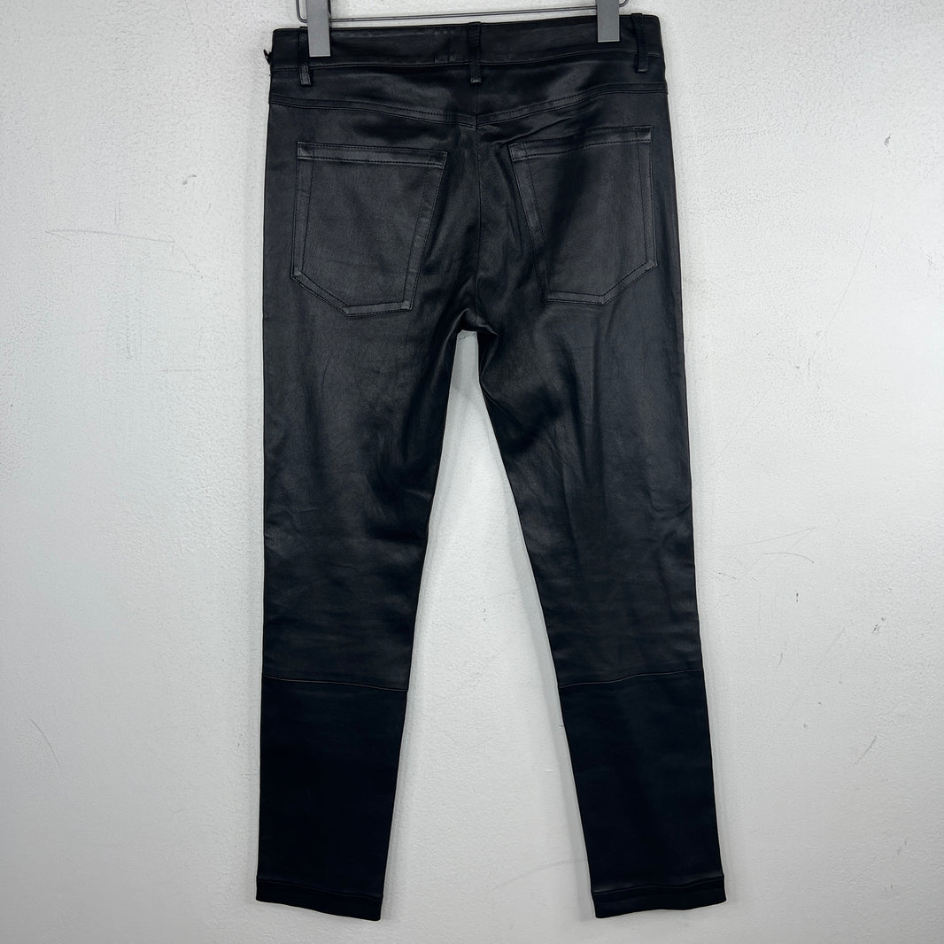 Ann Demeulemeester Leather Skinny Pants