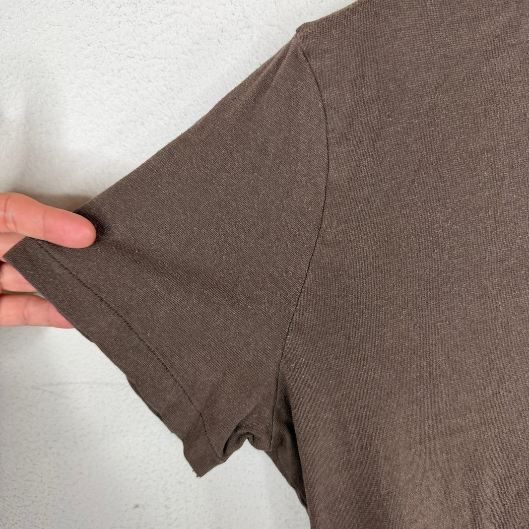Our Legacy Brown U-Neck T-Shirt
