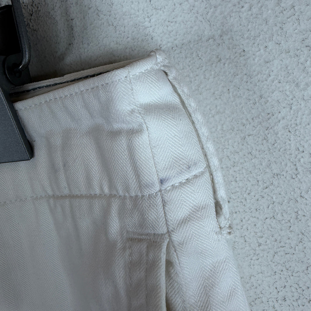 RRL White Herringbone Pants