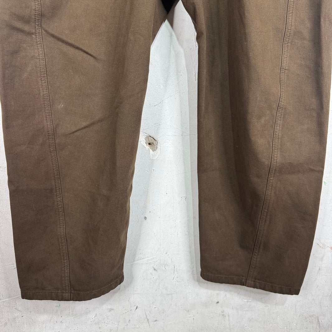 Lemaire Brown Wide Jeans