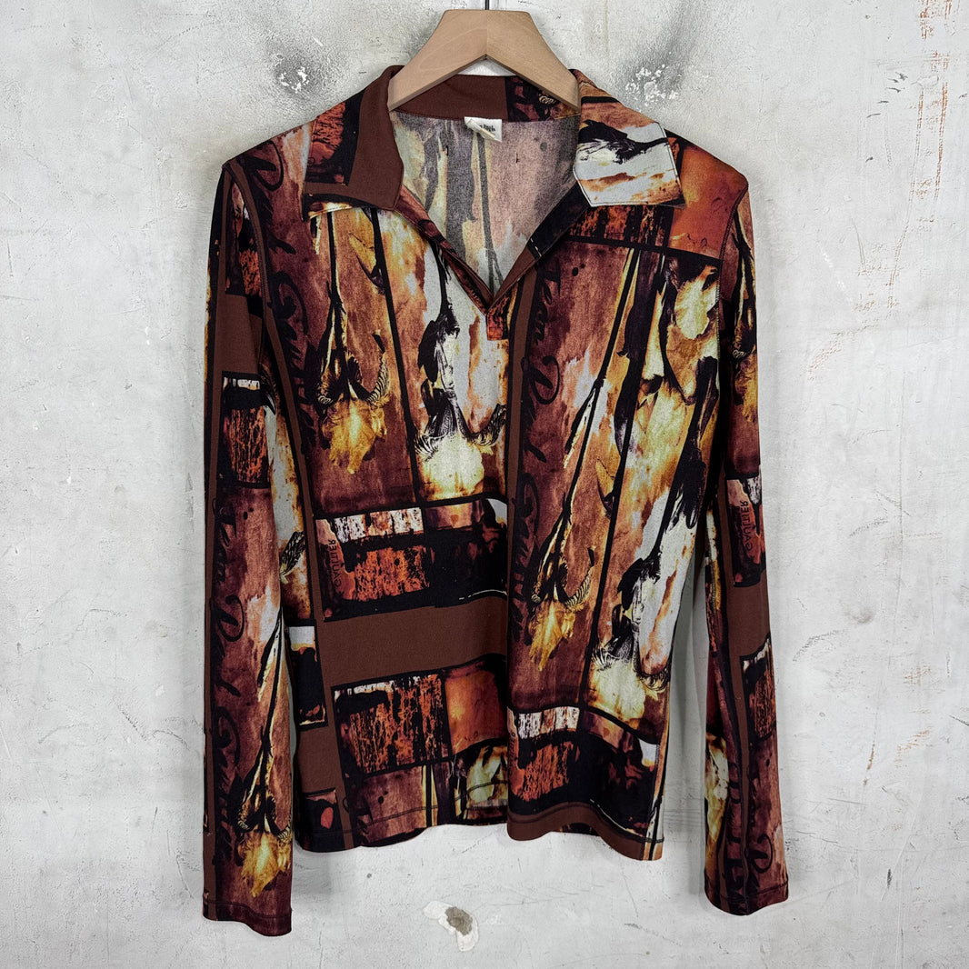 Jean Paul Gaultier Homme Collared Picture Shirt