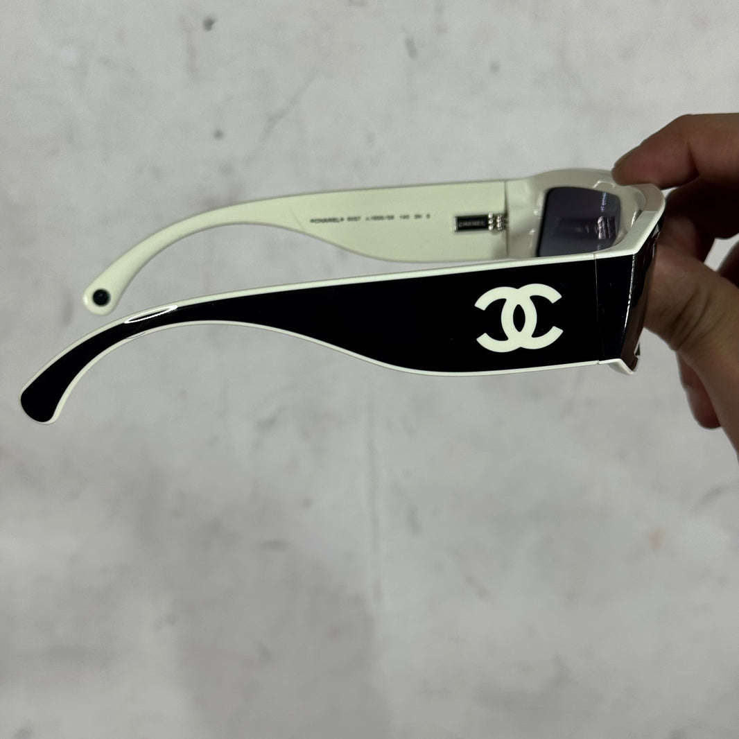 Chanel 6057 Black/White Sunglasses