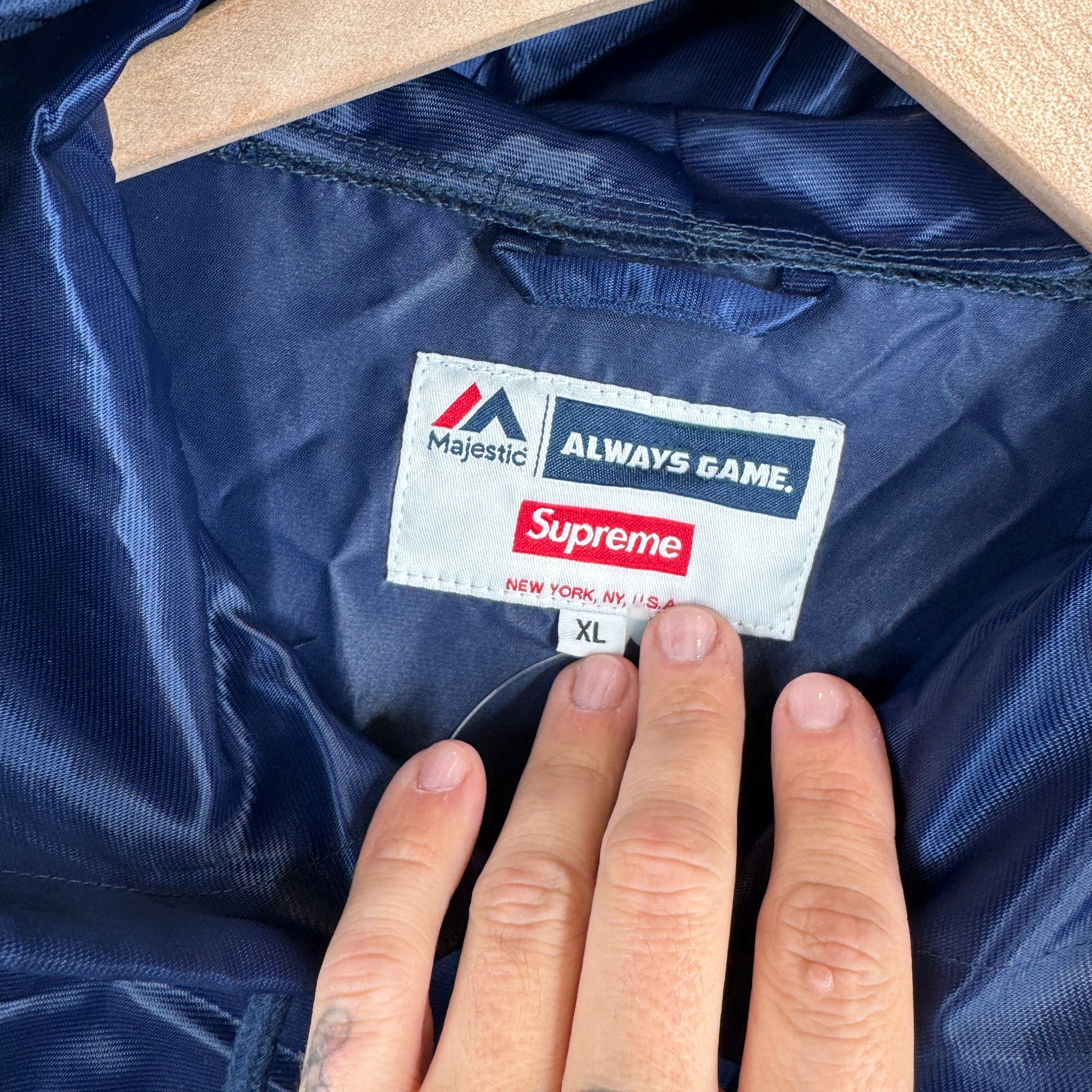 Supreme Yankees Nylon Coaches Jacket