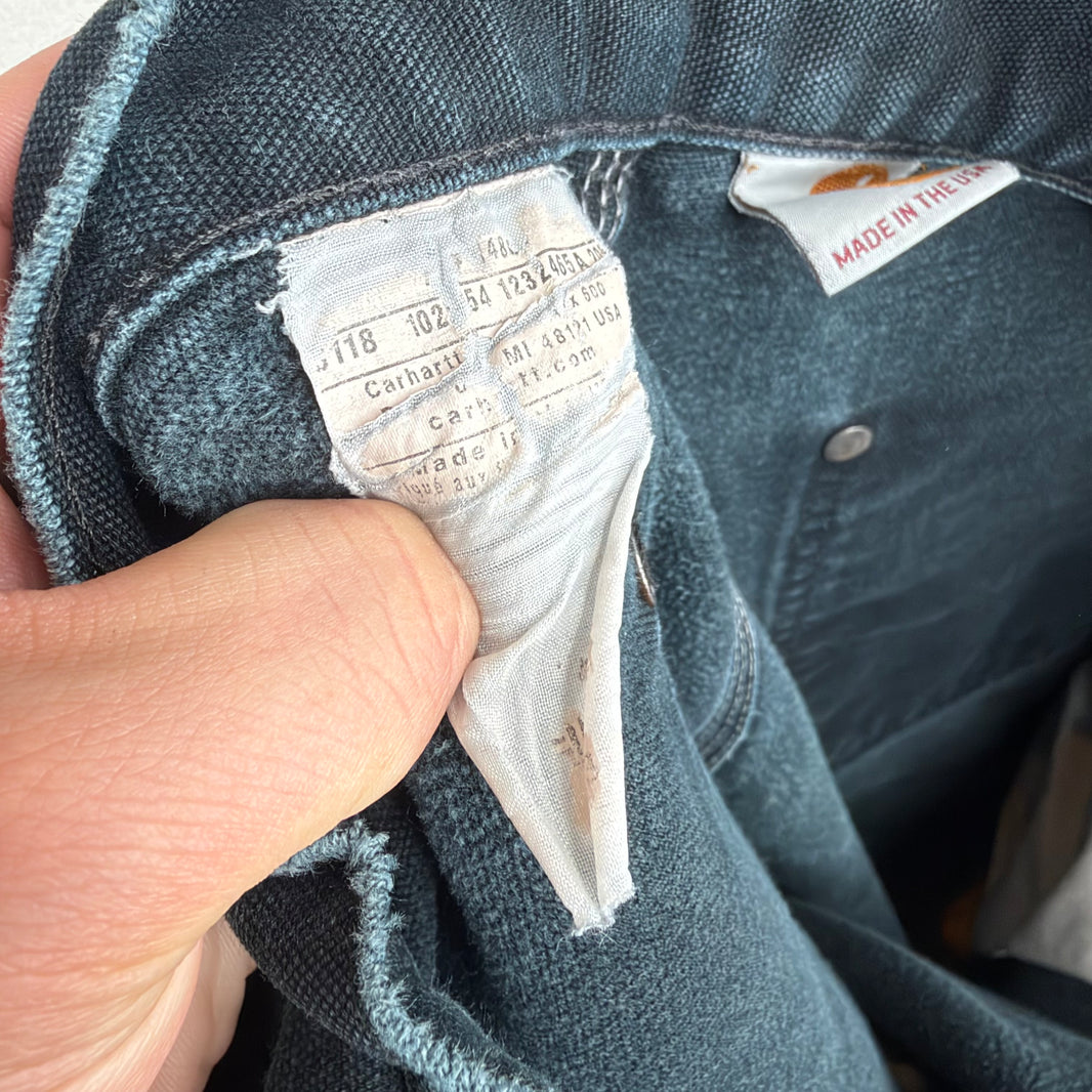 Vintage Smoked Carhartt Black Double Knee Jeans