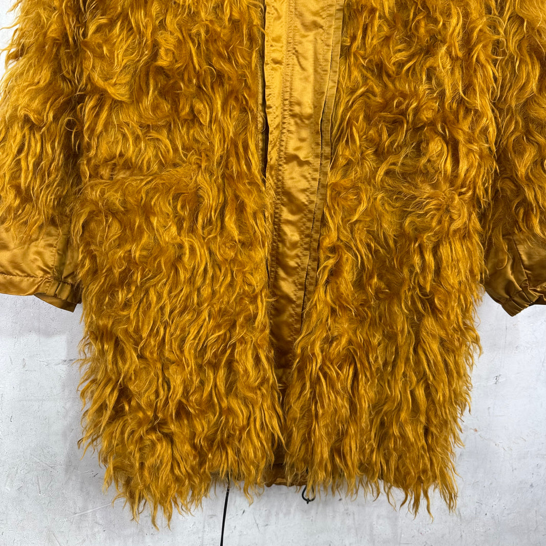 Bottega Veneta Fur/Satin Shag Jacket