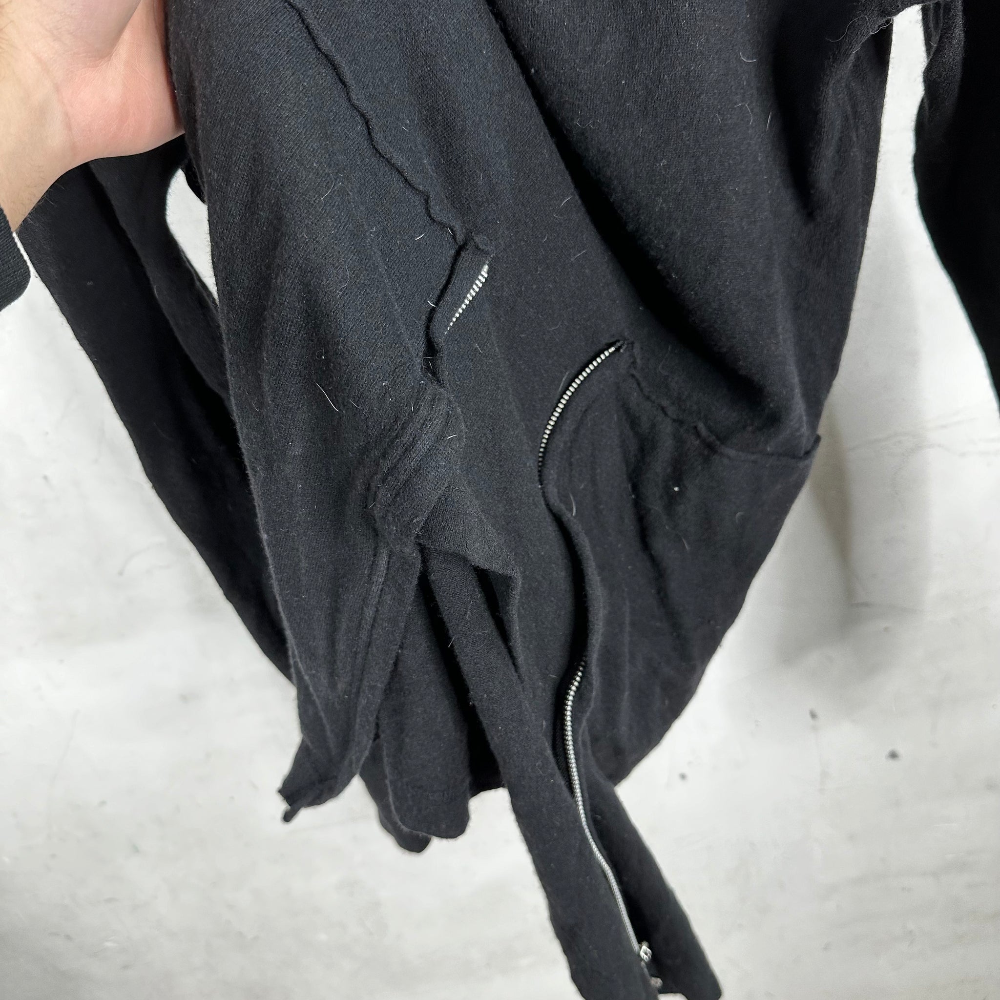 CDG Wool Hybrid Zipper Long Shirt
