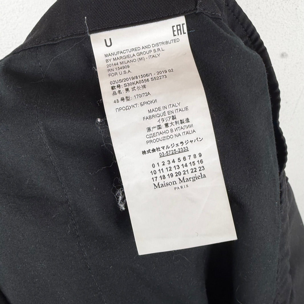 Margiela Contrast Stitch Back Pocket Trousers