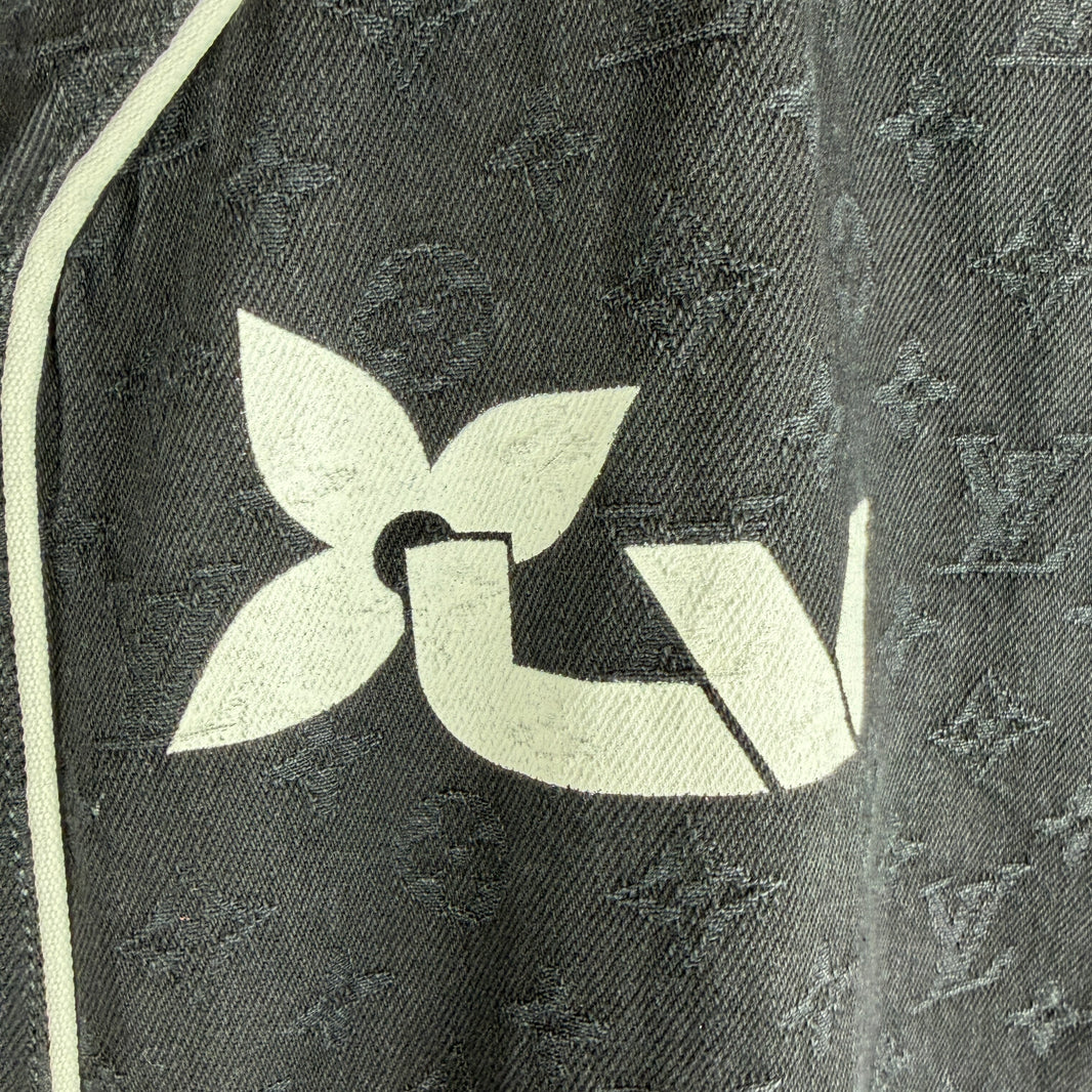 Louis Vuitton Black Monogram Baseball Jersey