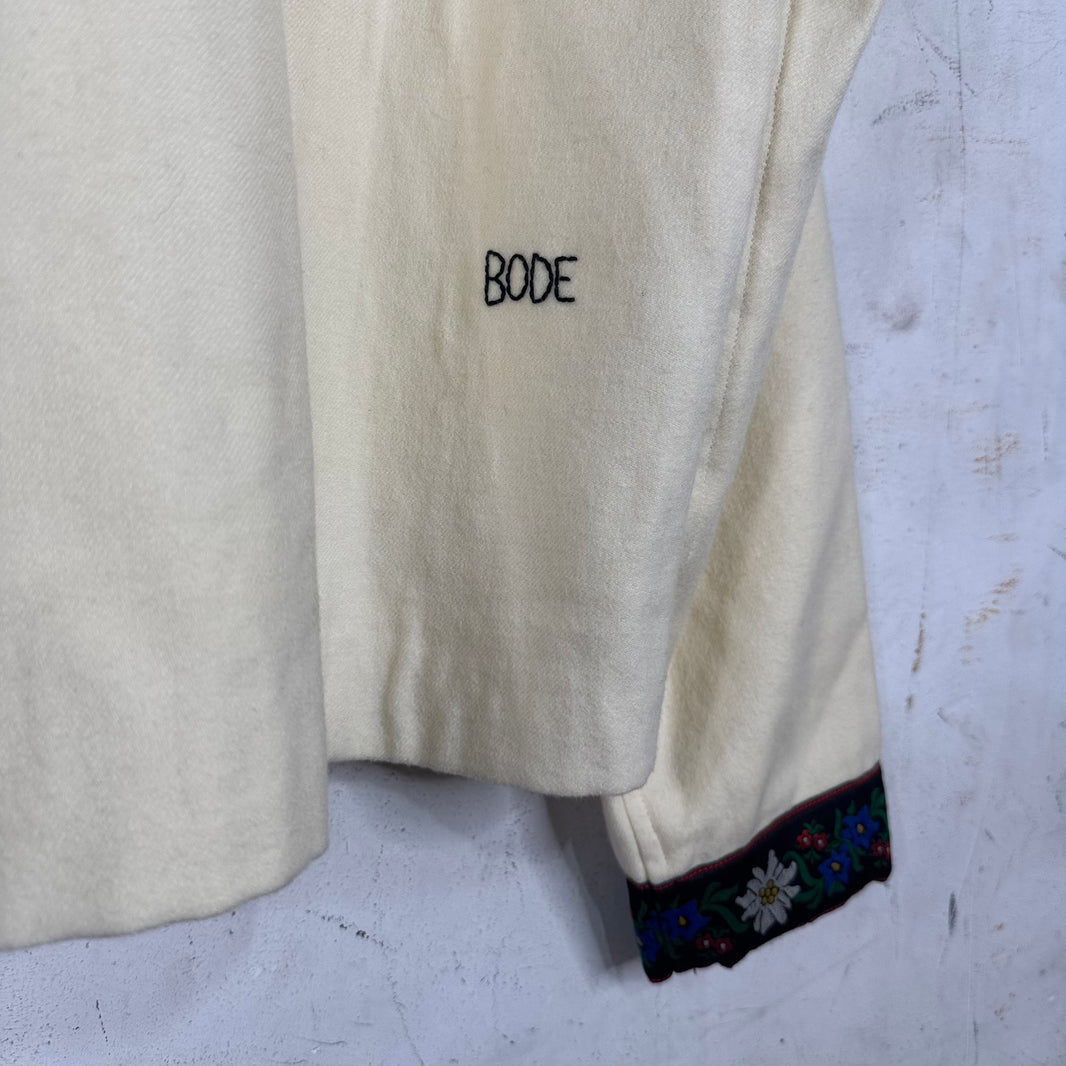 Bode Ecru Alpine Pullover Jacket