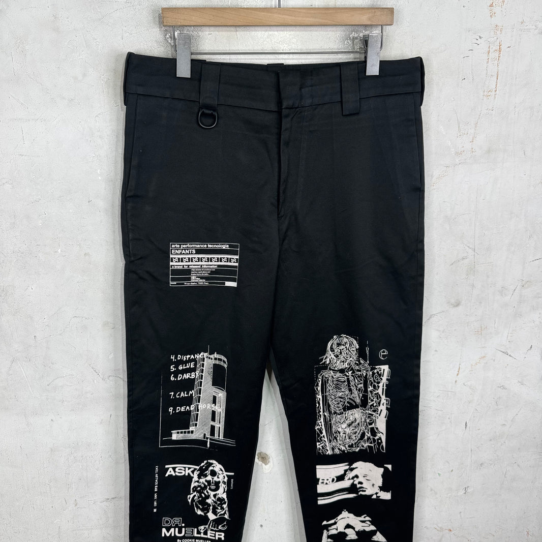 ERD Printed Collage Work Pants