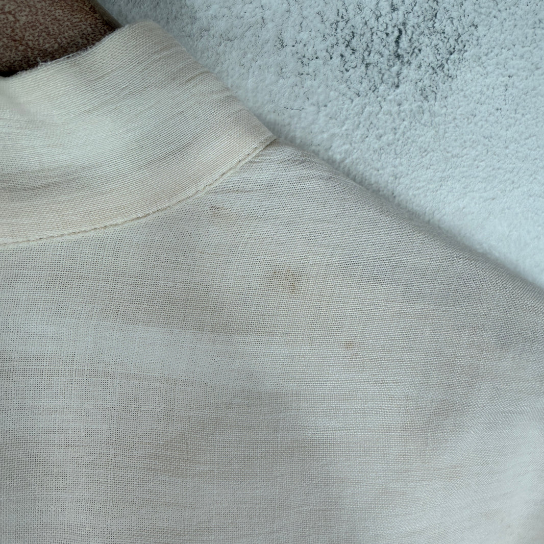 Issey Miyake Men Cream Button Up LS Shirt