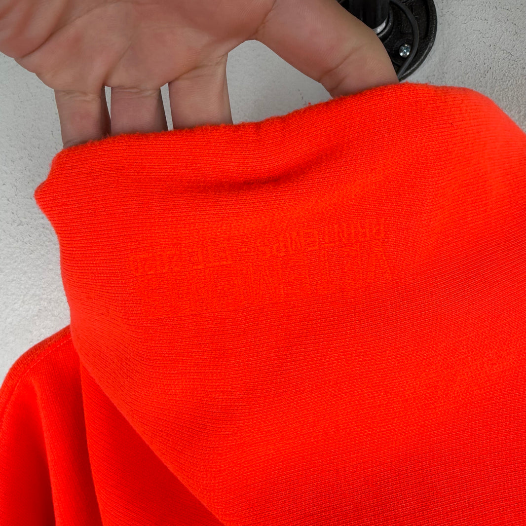 Vetements Orange Reconstructed Graffiti Hoodie