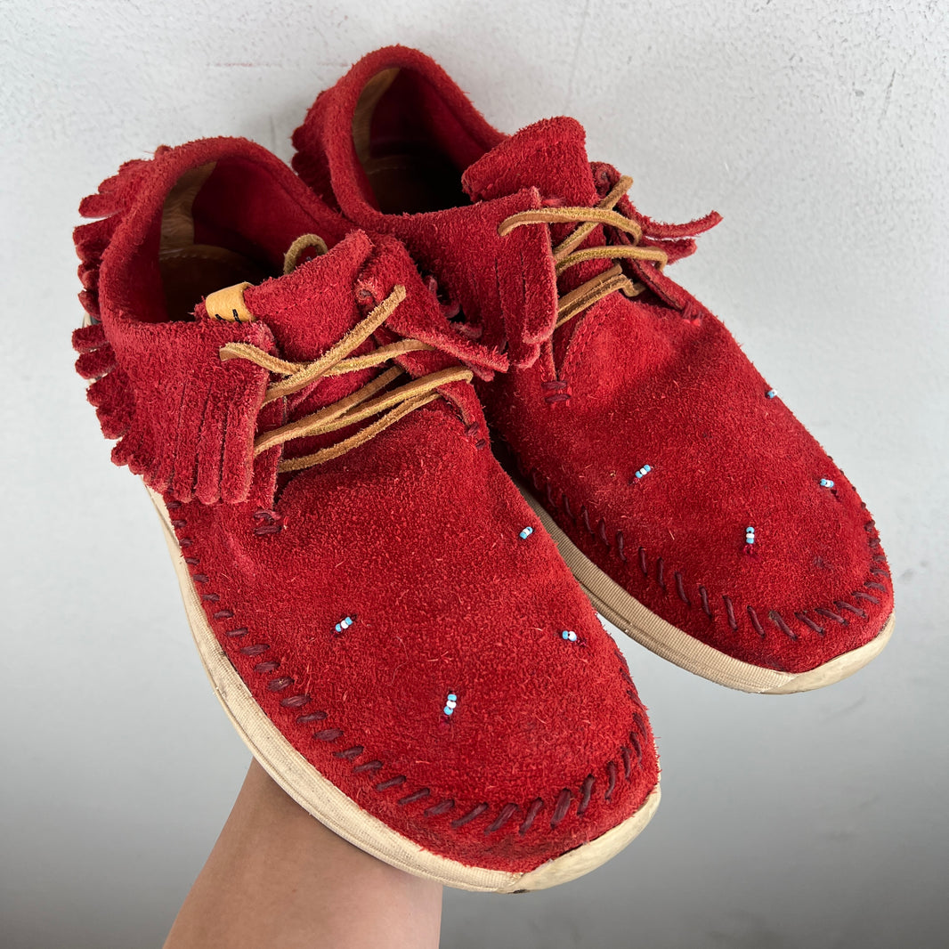 Visvim Red Maliseet Shaman Folk Sneakers