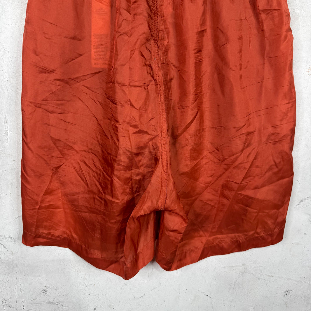 Rick Owens Strobe Cupro Pentagram Shorts