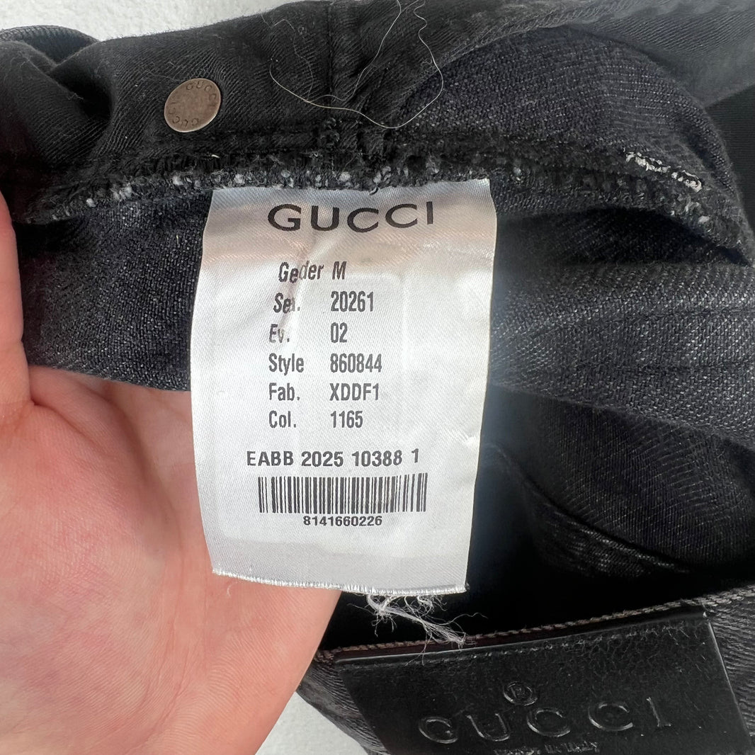 Gucci Sample Black Horsebit Jeans