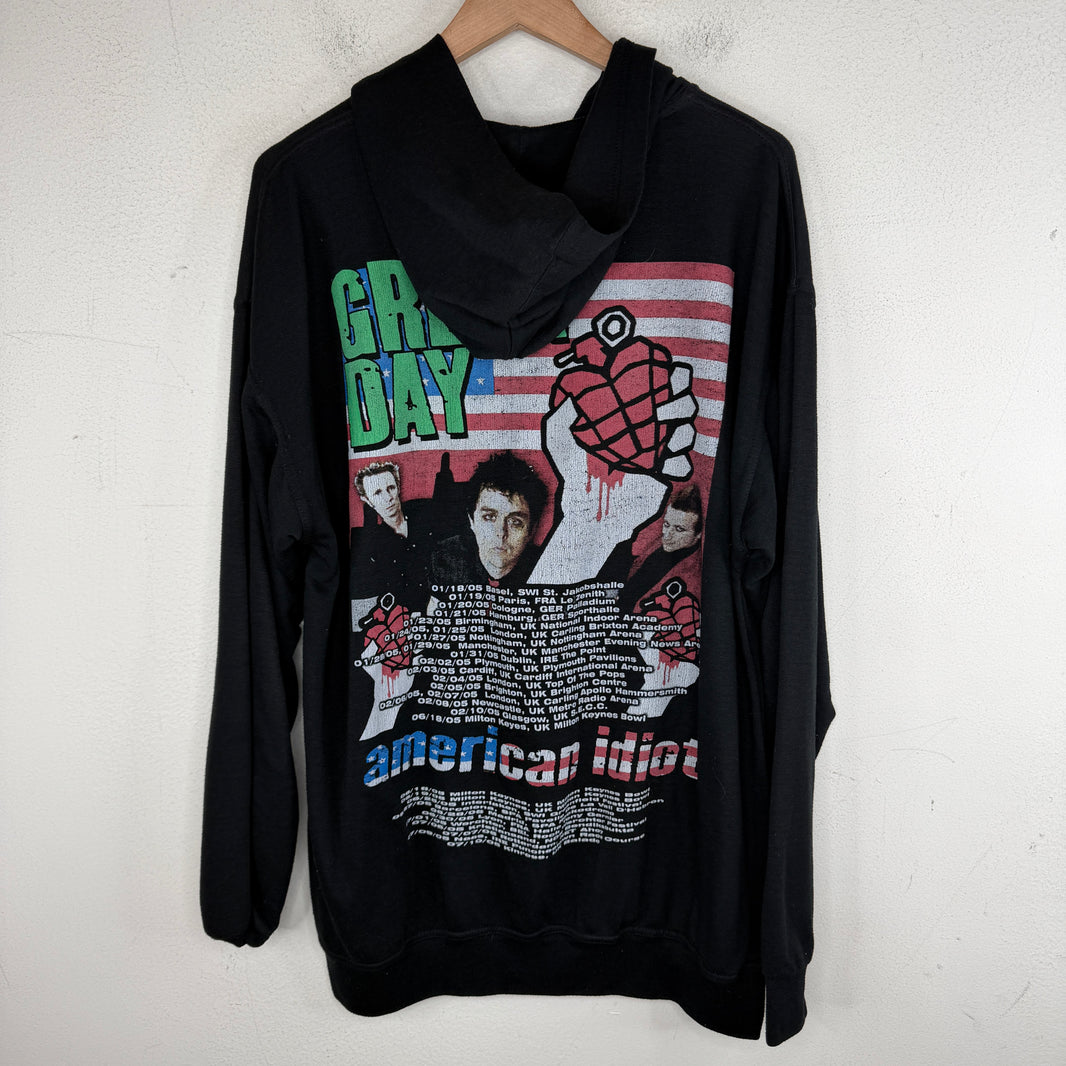 Vintage Smoked Green Day American Idiot Hoodie