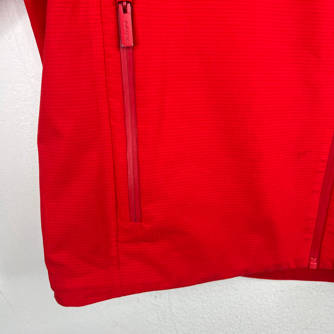 Prada Red Tab Track Jacket
