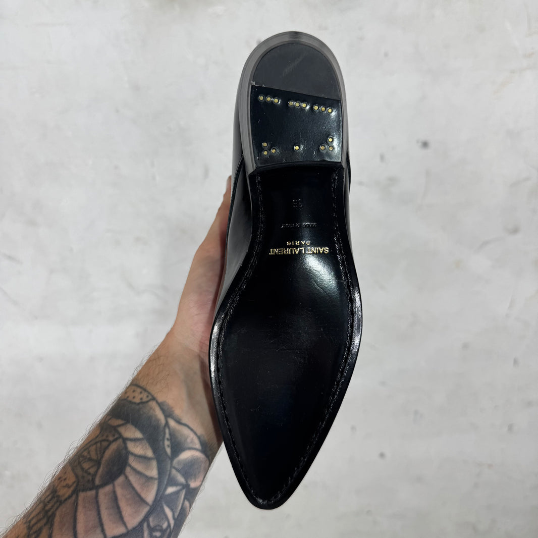 Saint Laurent Patent Ankle Boots