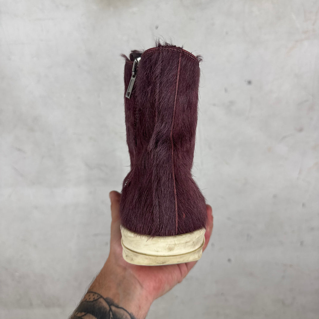 Rick Owens Purple Ponyhair Ramones