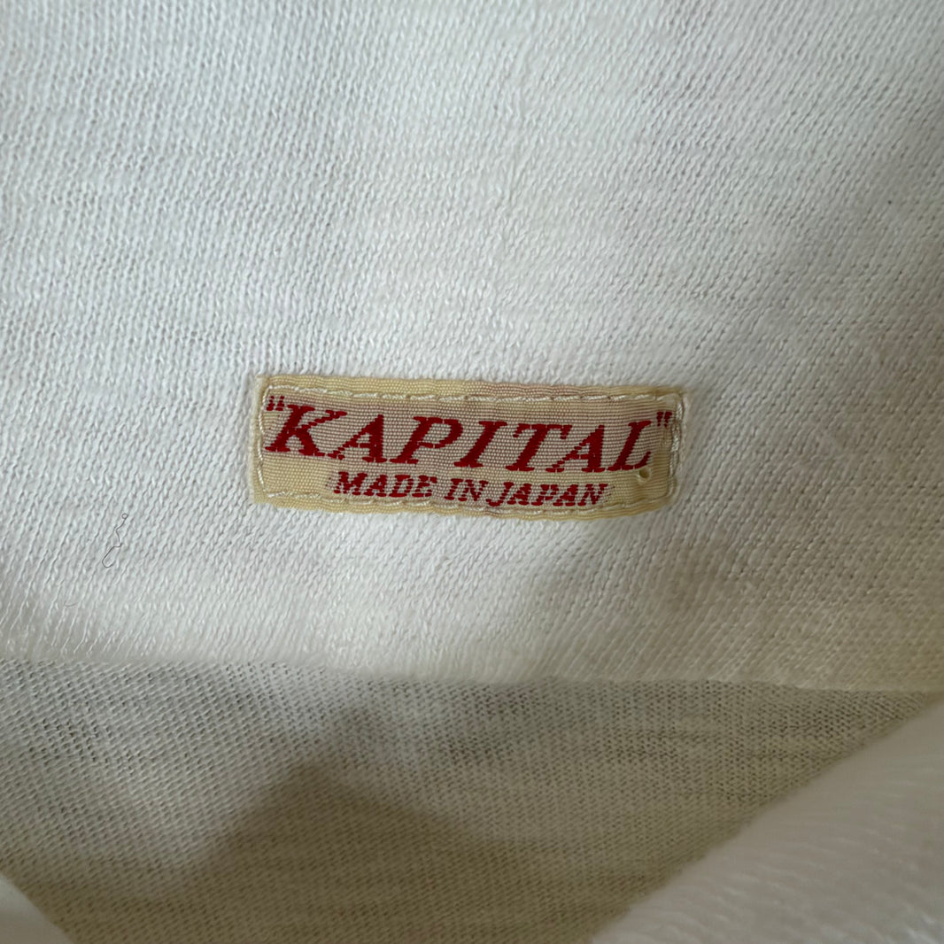 Kapital Jersey Turtle Neck Double Layer Button Up Shirt
