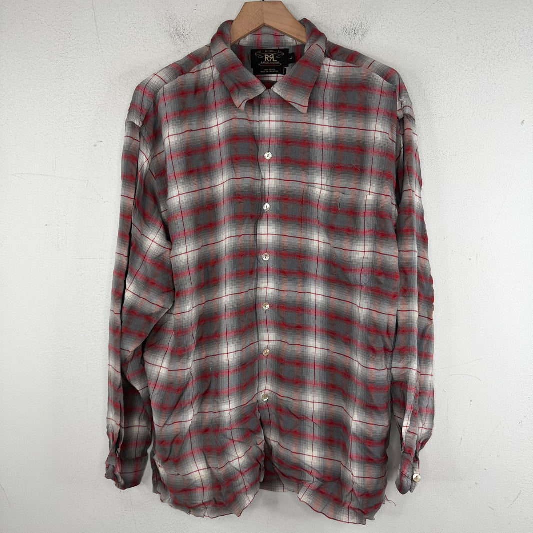 RRL Red/Gray Gradient Flannel Shirt