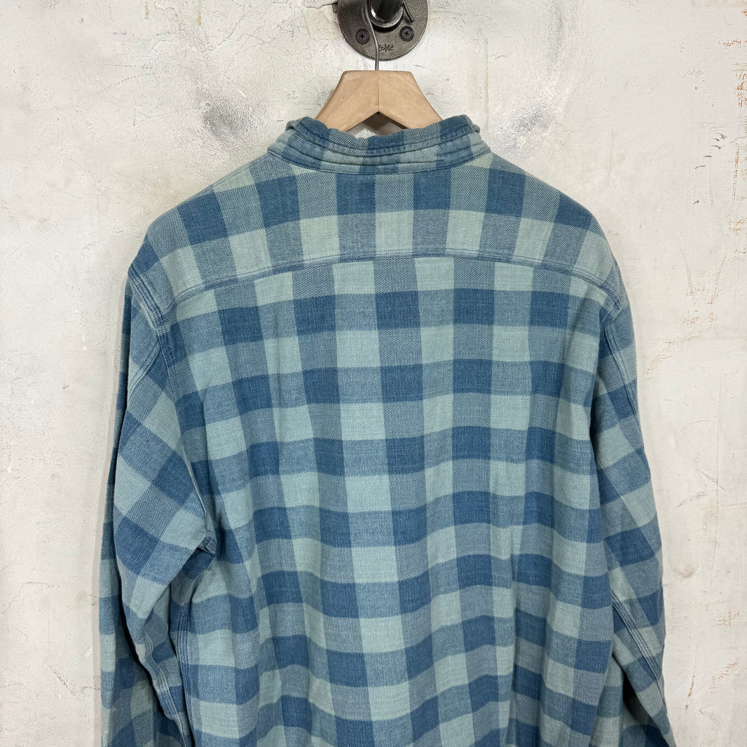 RRL Light Blue Plaid Flannel