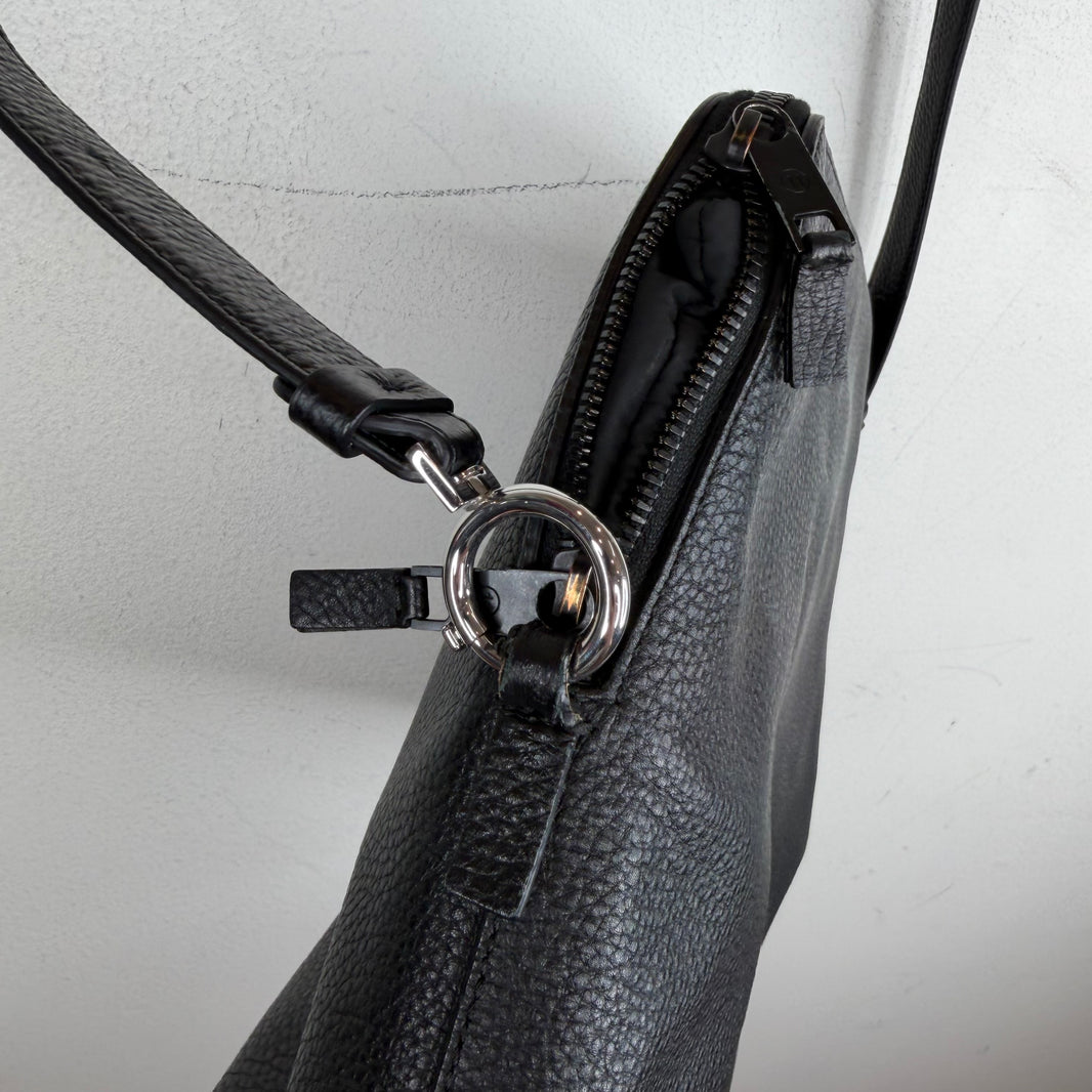 Margiela Black Leather Side Bag